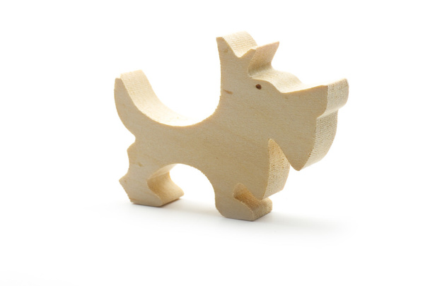 Wooden dog - Foto, imagen