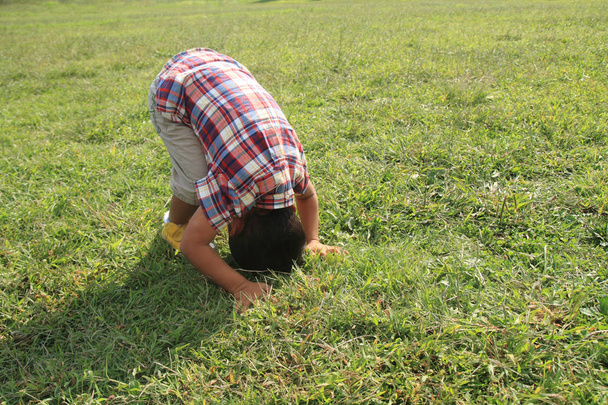 переслати прокатки японський хлопець (4-х років) - Фото, зображення