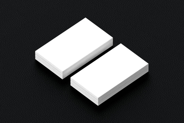 Business cards blank mockup - template, 3D illustration - Photo, Image