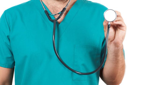 Doctor with a stethoscope in the hands  - Zdjęcie, obraz