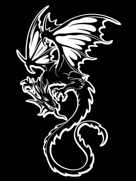 Dragão objeto de ilustração
 - Vetor, Imagem