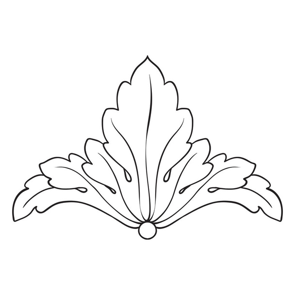 Классический вектор орнамента барокко
  - Вектор,изображение