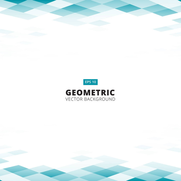 Abstract geometric square blue and white color pattern backgroun - Vector, Image