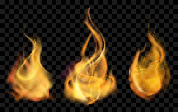 vektori realistinen tulipalo - Vektori, kuva