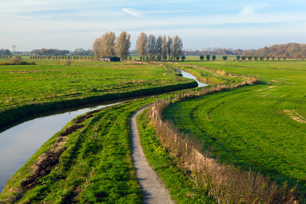 Річка в голландських поля - Фото, зображення