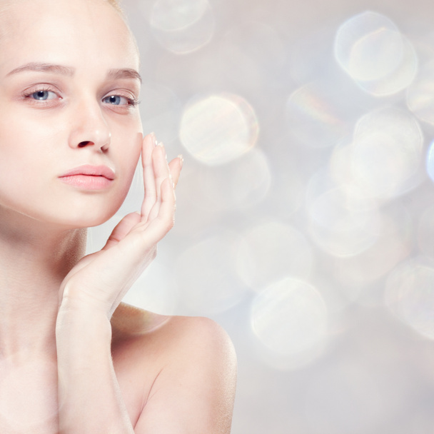 Facial treatment . Cosmetology , beauty and spa . - Fotoğraf, Görsel