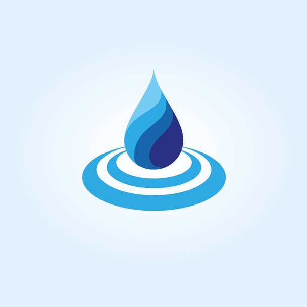 Wassertropfen-Logo - Vektor, Bild