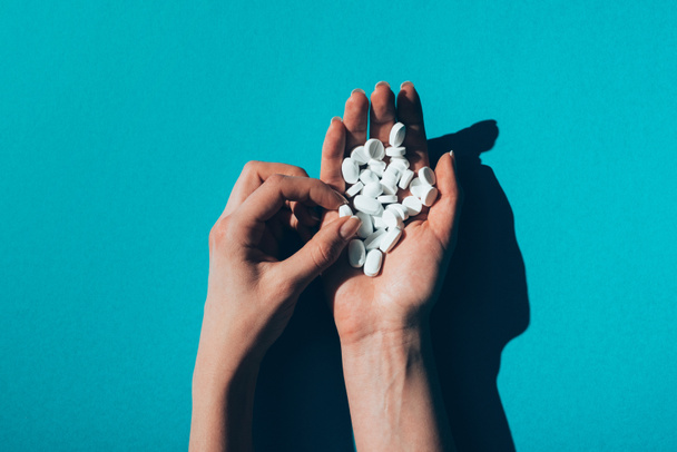 pills in hands - Photo, Image