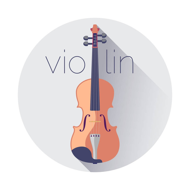 ヴァイオリン フラット ベクトル図 - ベクター画像