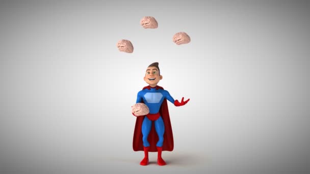 Super-herói divertido com cérebros
    - Filmagem, Vídeo