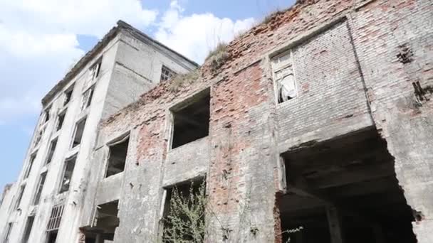 Ruins Of The Destroyed Building Or Premises - Πλάνα, βίντεο