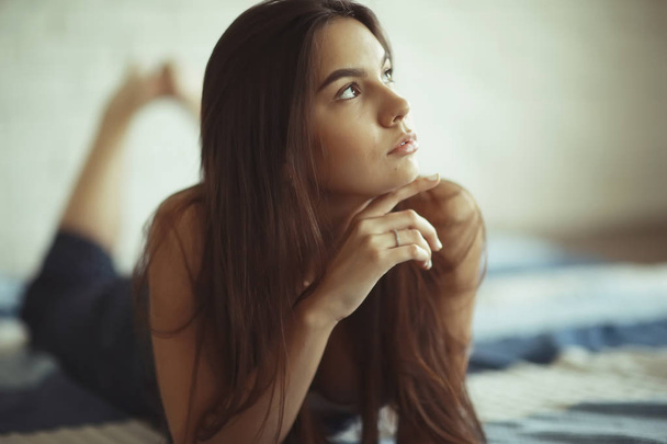 woman relaxing at home - Photo, Image