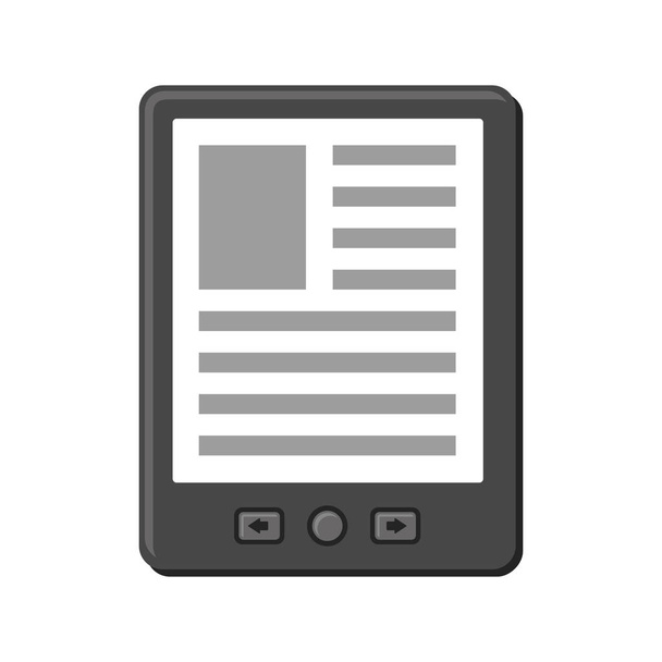 Electronic Book Icon - Vector, imagen