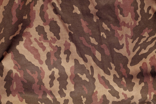 Red and brown military camouflage uniform pattern. - Photo, Image