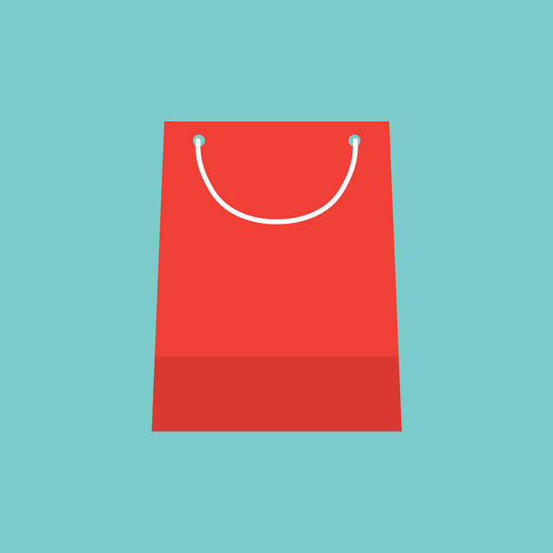 vermelho saco de compras icon- vetor ilustração
 - Vetor, Imagem
