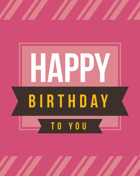 Happy birthday card style collection - Vettoriali, immagini