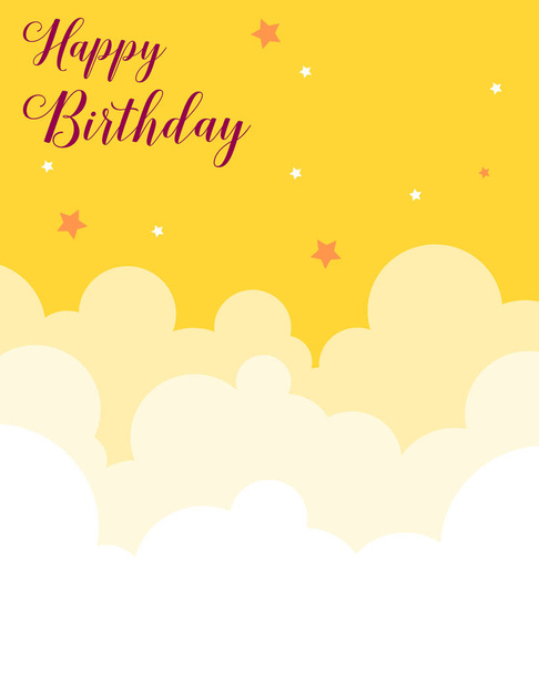 Happy birthday style greeting card - Vector, imagen