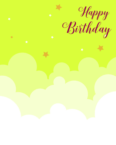 Happy birthday card invitation collection - Vettoriali, immagini