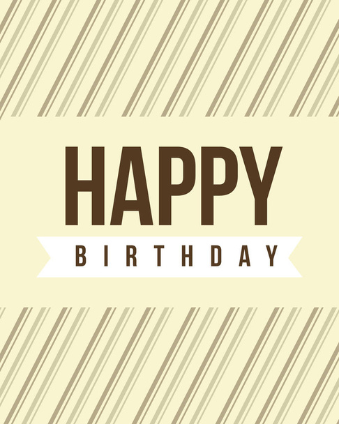 Happy birthday card design collection - Vettoriali, immagini