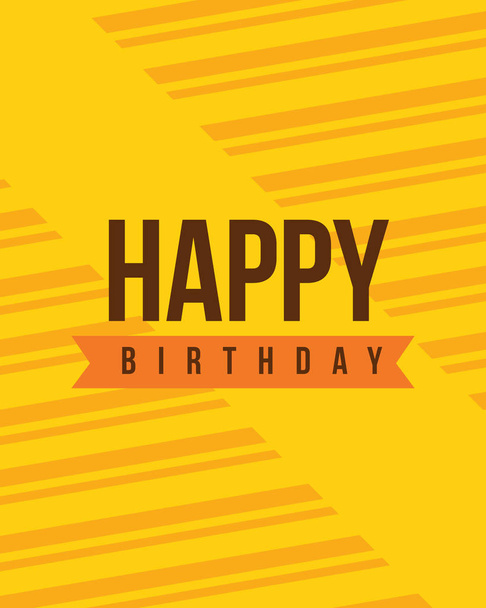 Design greeting card birthday party - Vetor, Imagem