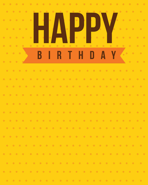 Happy birthday greeting card background - Vetor, Imagem