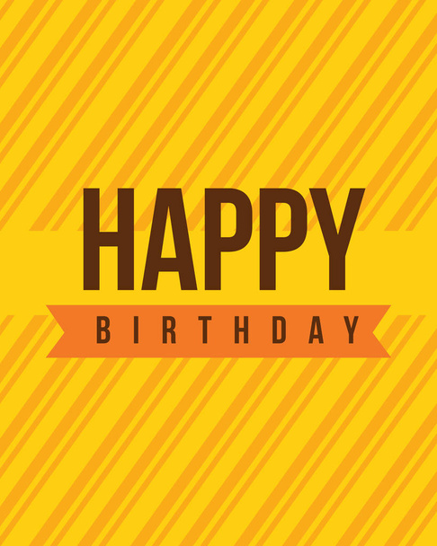 Happy birthday greeting card background - Vettoriali, immagini