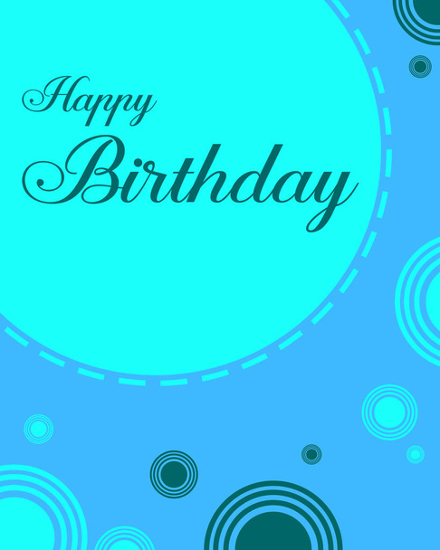 Happy birthday greeting card background - Vector, Image