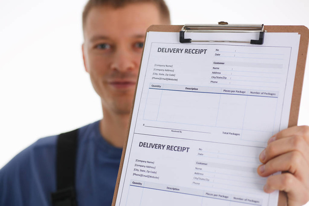 Specialist courier delivery service offers to fill the contract of cooperation - Photo, Image