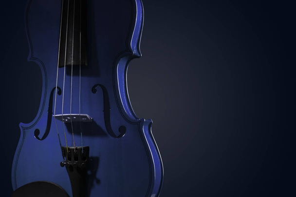 Violino instrumentos musicais de orquestra closeup em preto
 - Foto, Imagem