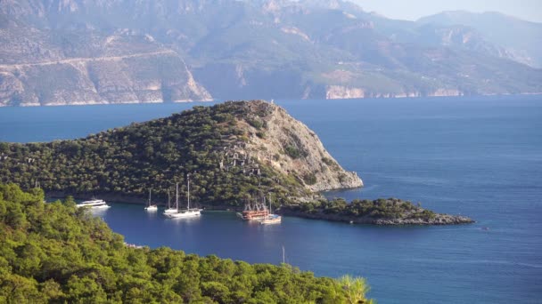 Gemiler Fethiye Türkiye Antik Adası - Video, Çekim