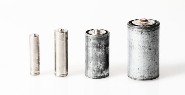 Old batteries - Fotoğraf, Görsel
