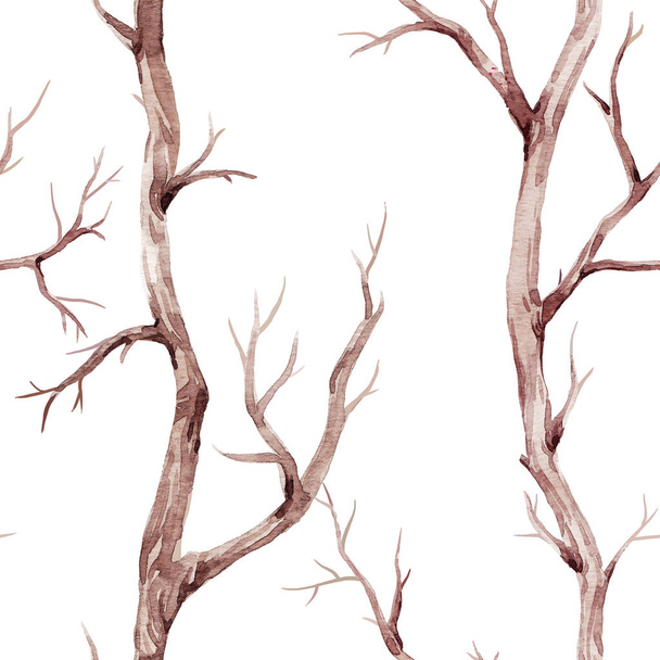 Fall trees pattern - Foto, imagen