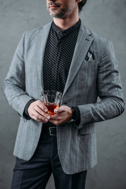 businessman drinking whiskey - Photo, Image