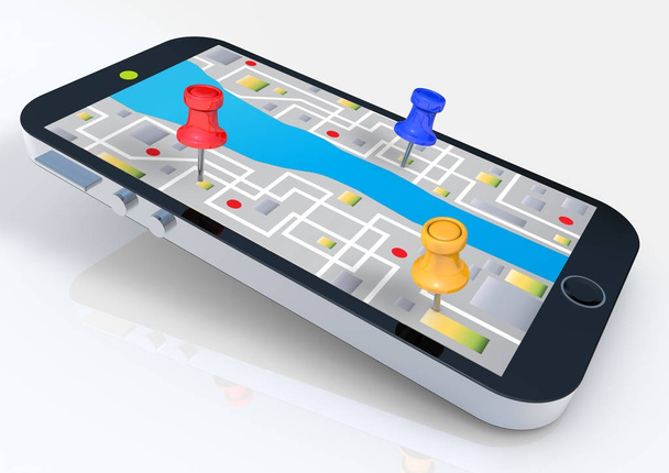 Smart Phone con mappa
 - Foto, immagini