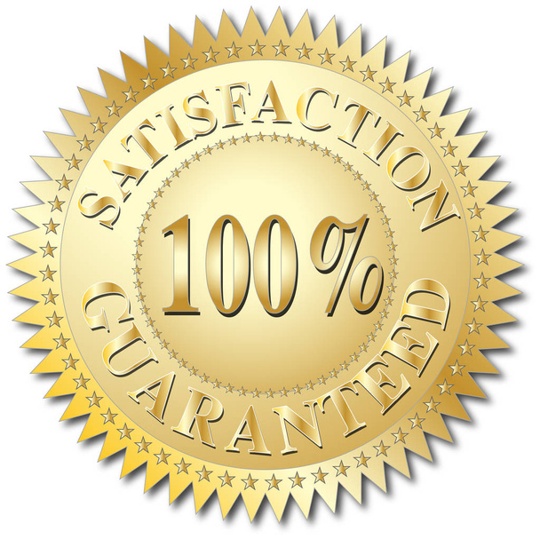 Satisfaction 100 guaranteed symbol - Photo, Image