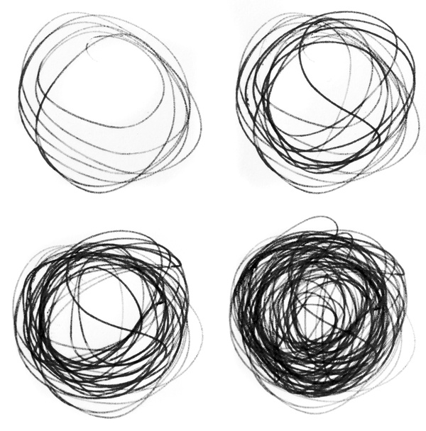 Scribble circles - Photo, Image