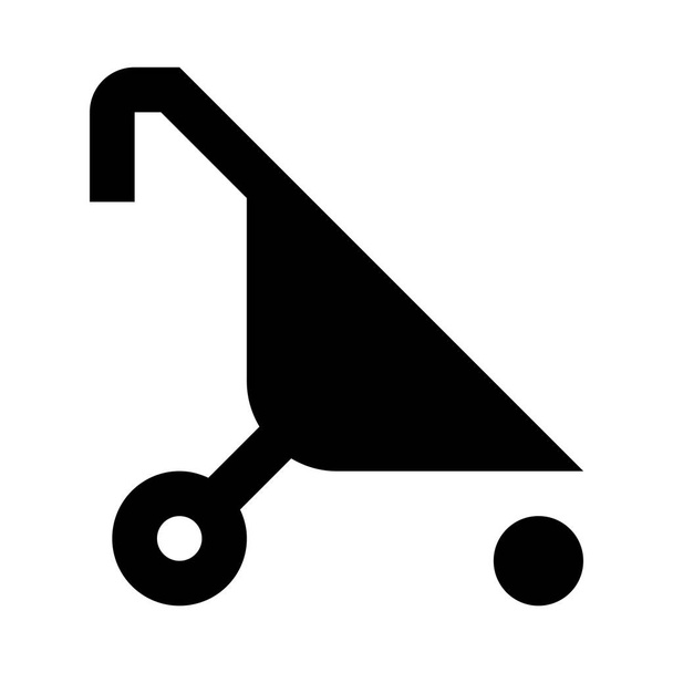 kinderwagen pictogram - Vector, afbeelding