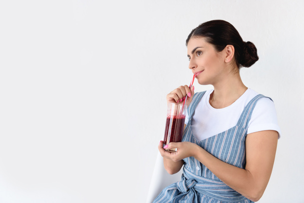 woman with detox drink - Photo, image