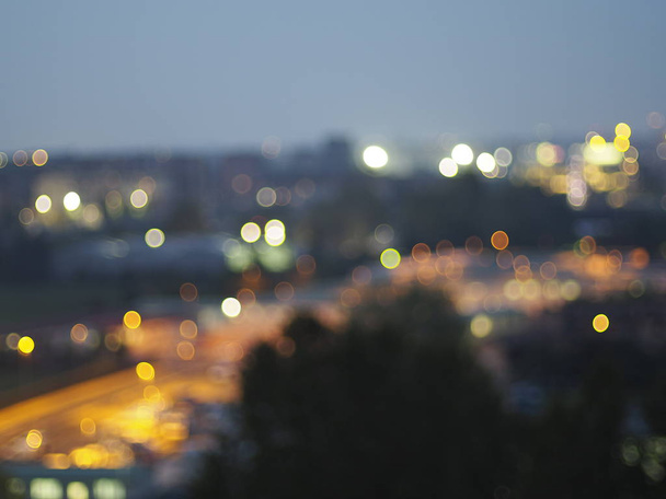 Боке в ночном городе
 - Фото, изображение