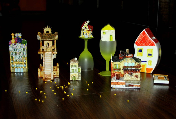 Miniaturen van huizen - Foto, afbeelding