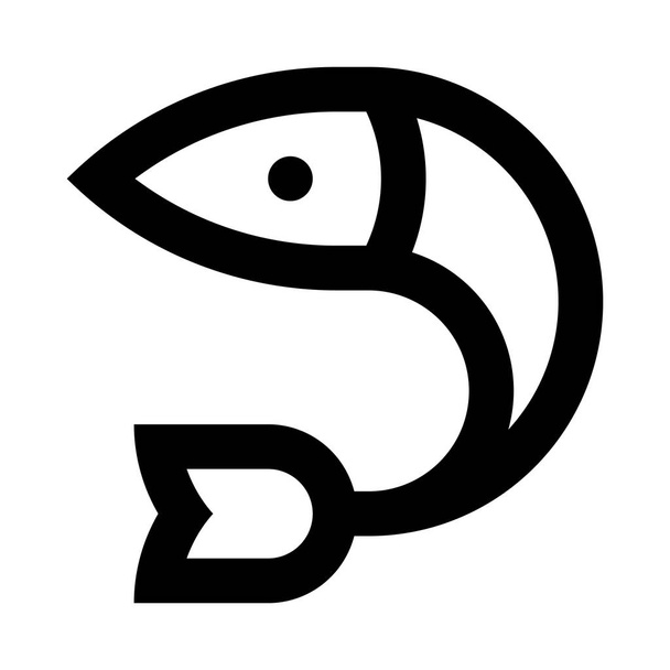 魚の web アイコン - ベクター画像