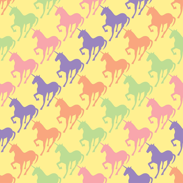 Unicorn seamless pattern. - Vektör, Görsel