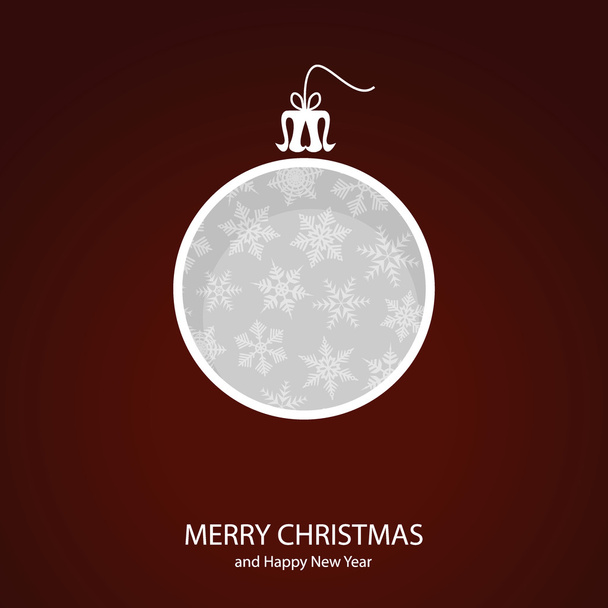 フォーム クリスマス ボールのクリスマスのシンボル - ベクター画像