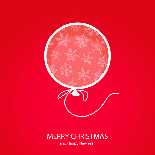 Symbols of Christmas of form air sphere - Vector, Image