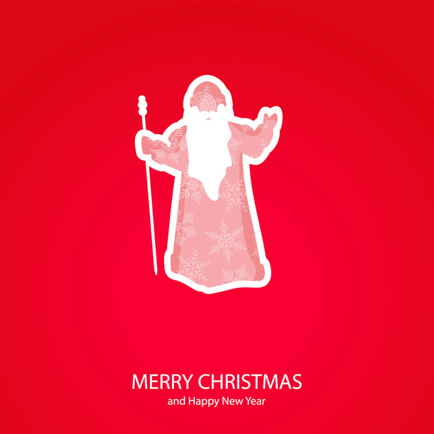 Símbolos de la Navidad de la forma Papá Noel
 - Vector, imagen