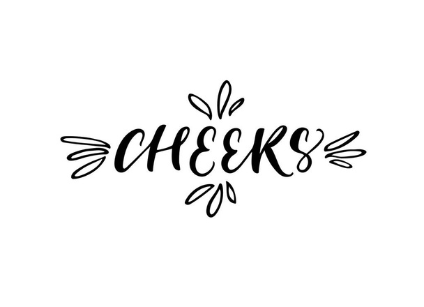 design of Cheers phrase.  - Vektori, kuva