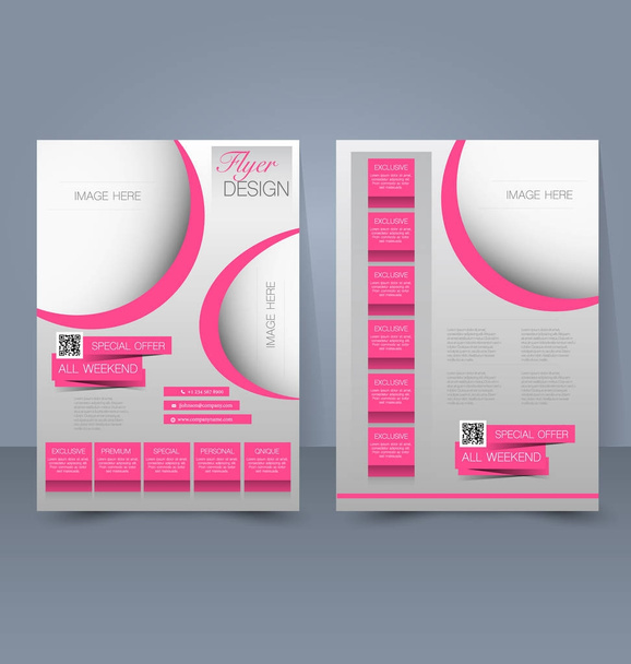 Flyer template. Business brochure  - Vector, imagen