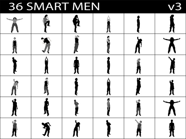 Розумні чоловіки в різних позах
 - Фото, зображення