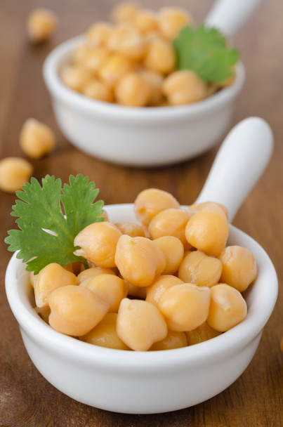 Two cups of boiled chickpeas - Photo, Image
