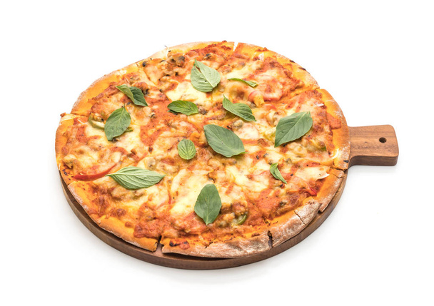 Clams pizza - Italian food  - Valokuva, kuva
